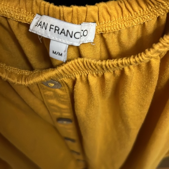 Gorgeous Mustard Yellow San Francisco Top - Picture 2 of 4